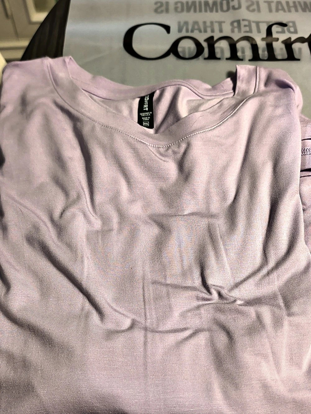Comfrt Colors Cloud Tee Short Sleeve Tee in Lavender Size 2XL NWT